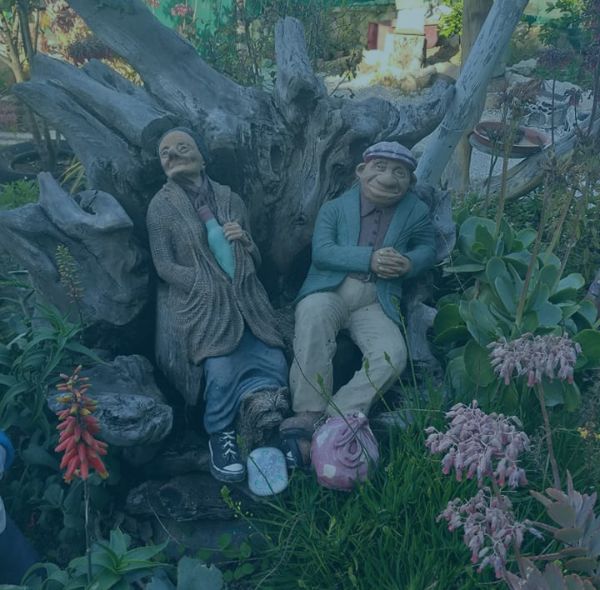 Fairy garden sculptures at The Plot in Jacobsbaai